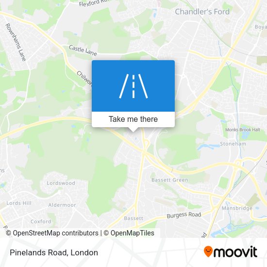 Pinelands Road map