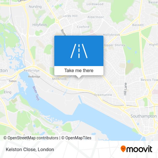 Kelston Close map