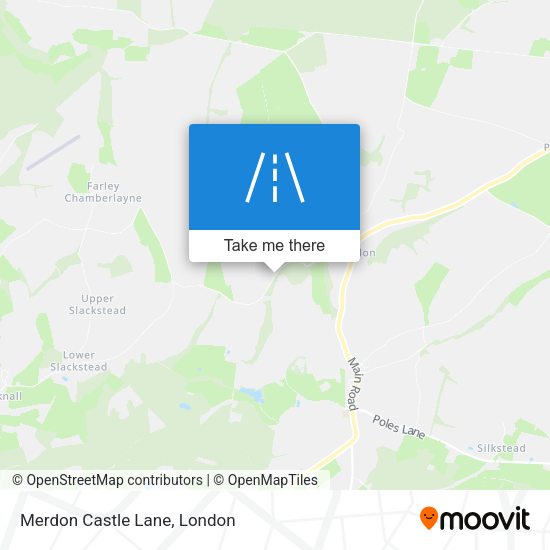 Merdon Castle Lane map