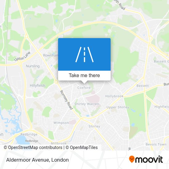 Aldermoor Avenue map