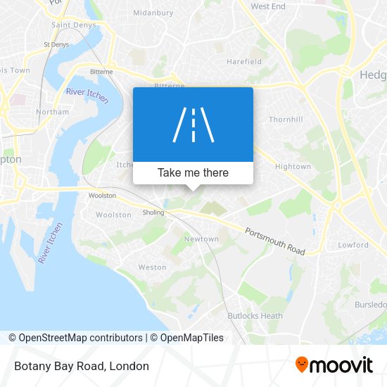 Botany Bay Road map
