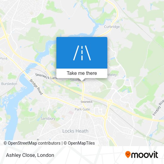 Ashley Close map
