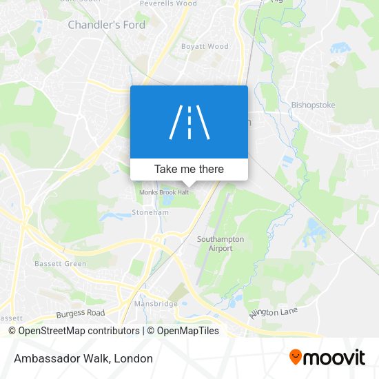 Ambassador Walk map