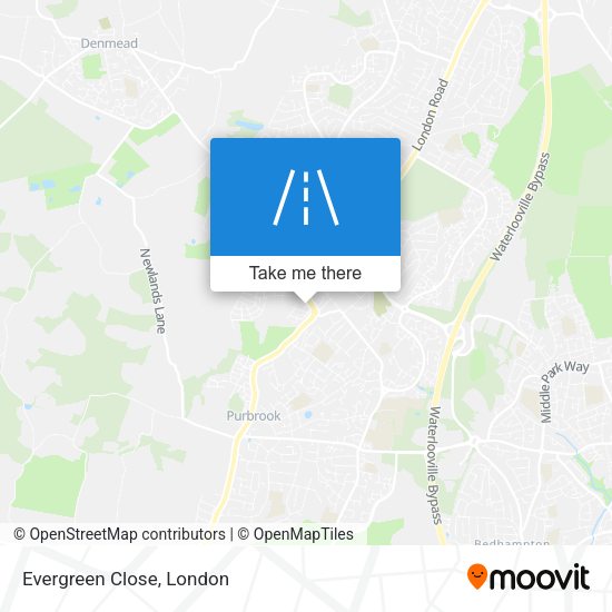 Evergreen Close map