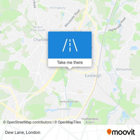 Dew Lane map