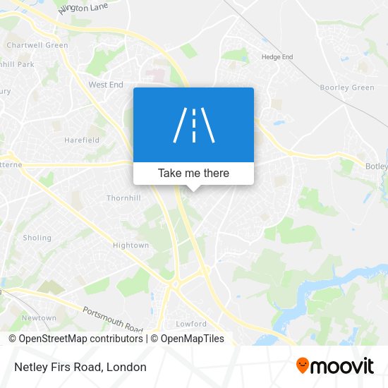 Netley Firs Road map