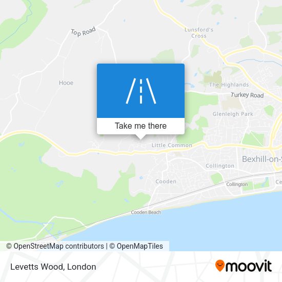 Levetts Wood map