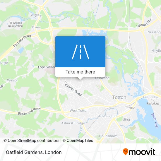 Oatfield Gardens map
