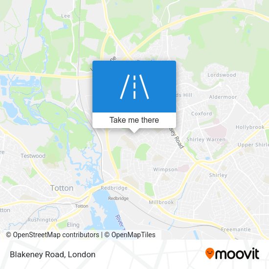 Blakeney Road map