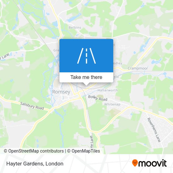 Hayter Gardens map