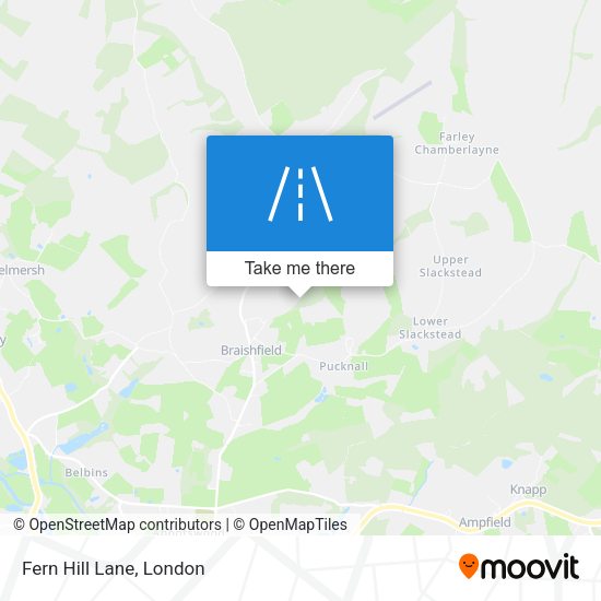 Fern Hill Lane map