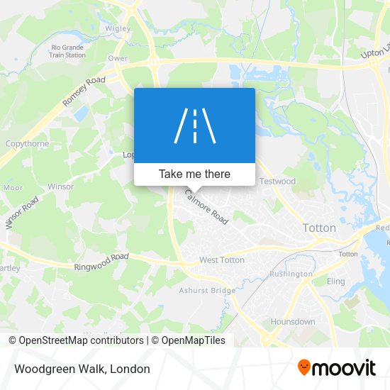 Woodgreen Walk map