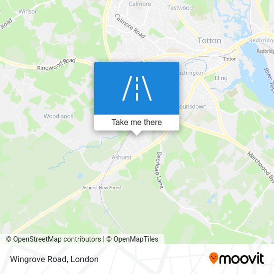 Wingrove Road map