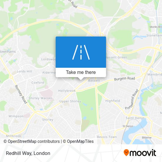 Redhill Way map