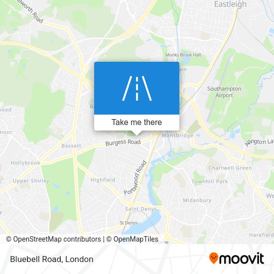 Bluebell Road map