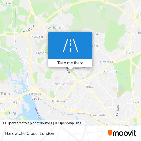 Hardwicke Close map