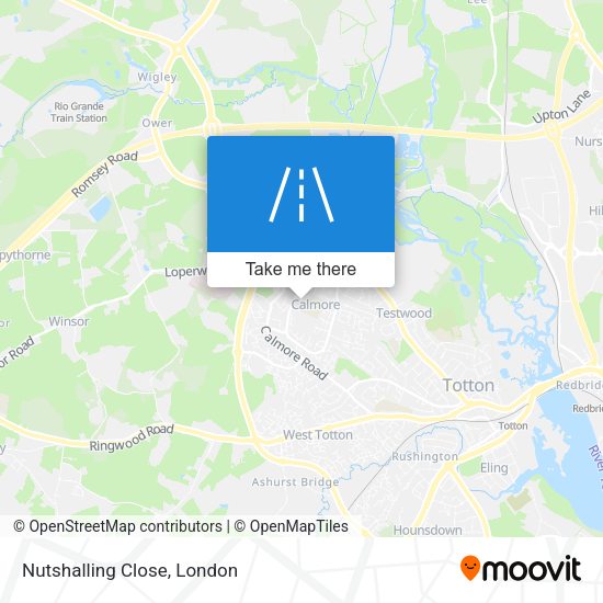 Nutshalling Close map