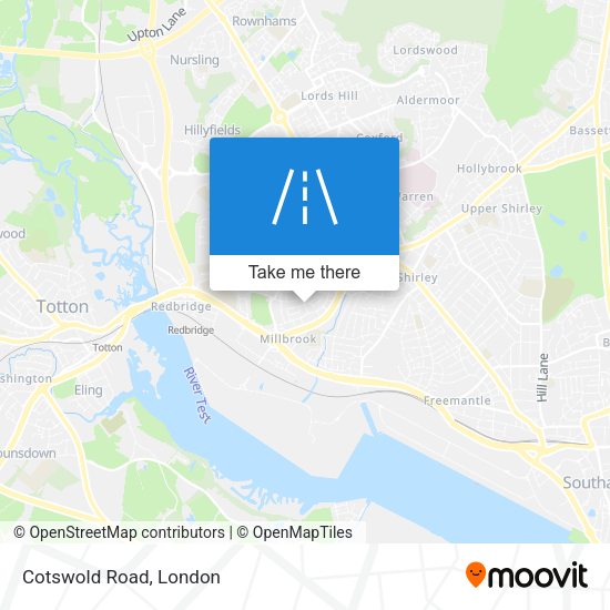 Cotswold Road map