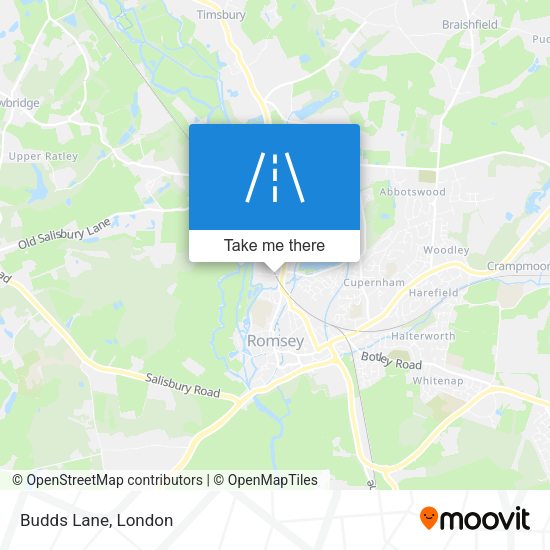 Budds Lane map