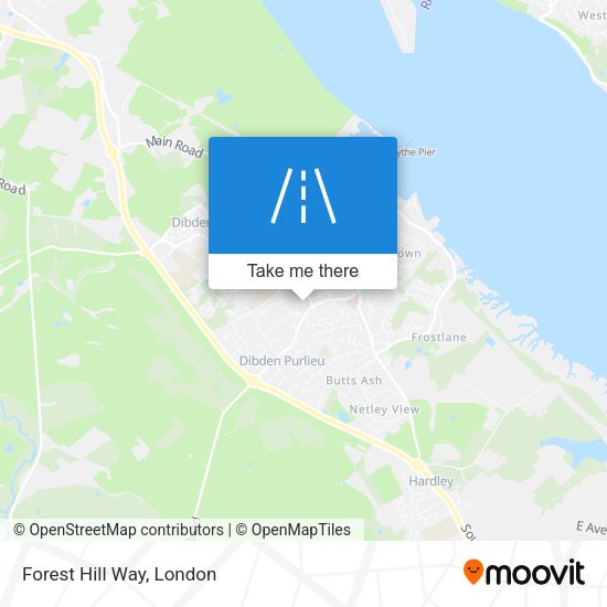 Forest Hill Way map