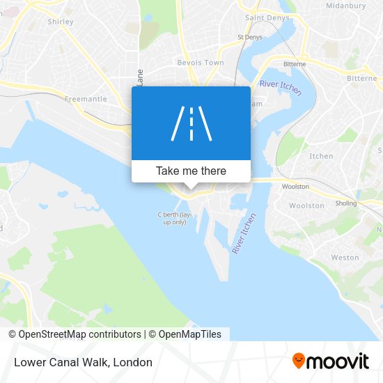 Lower Canal Walk map