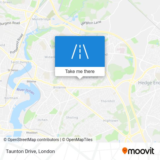 Taunton Drive map