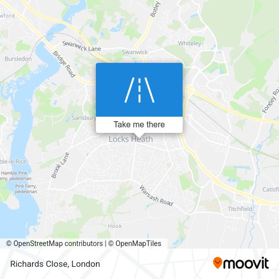 Richards Close map
