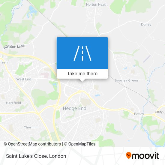 Saint Luke's Close map