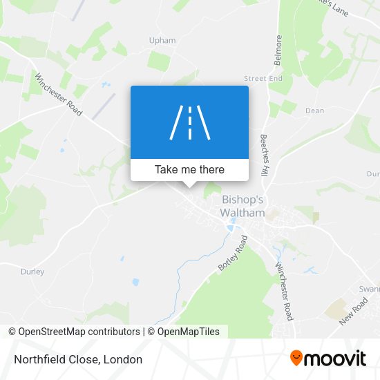 Northfield Close map