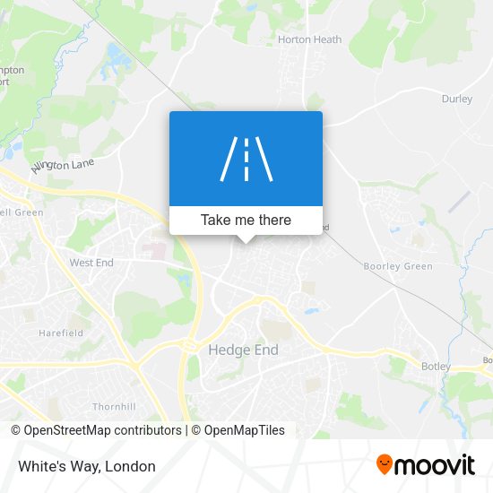 White's Way map