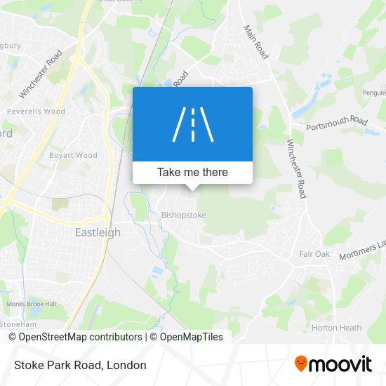 Stoke Park Road map