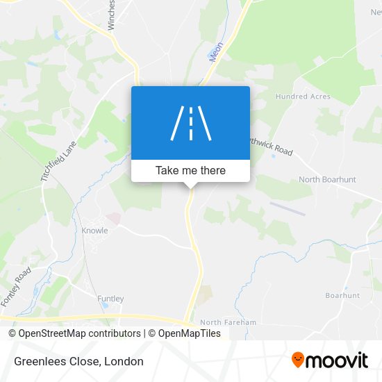 Greenlees Close map