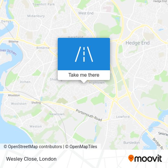 Wesley Close map