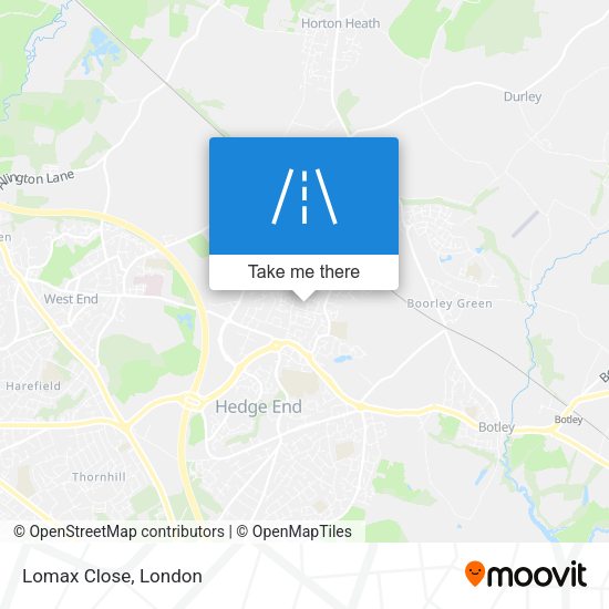 Lomax Close map