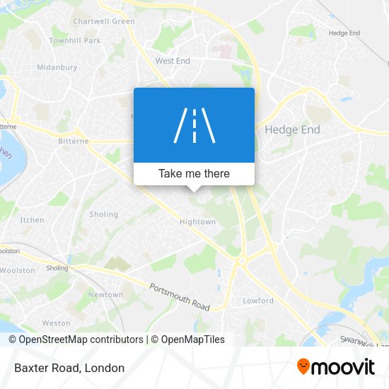 Baxter Road map