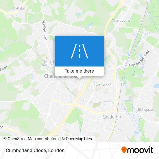 Cumberland Close map