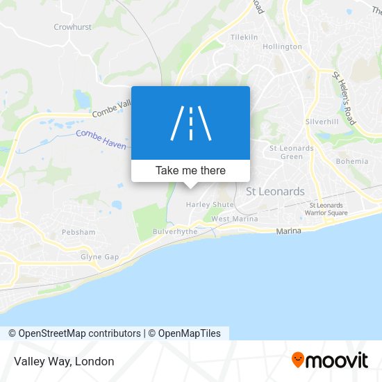 Valley Way map
