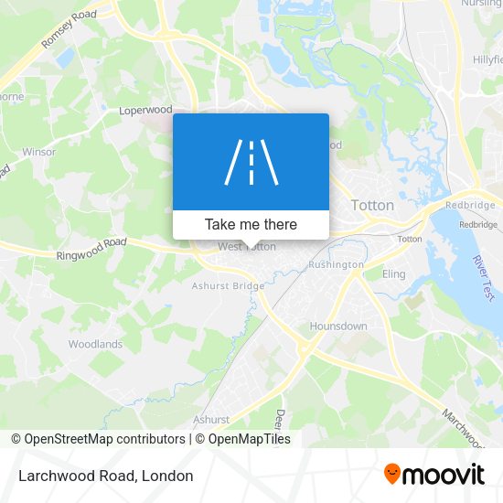Larchwood Road map