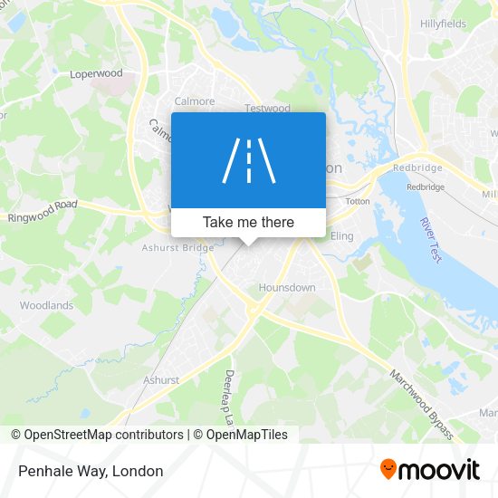 Penhale Way map