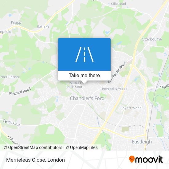 Merrieleas Close map