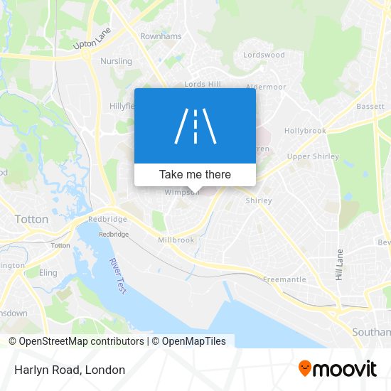 Harlyn Road map