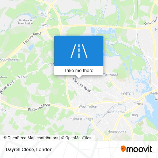 Dayrell Close map