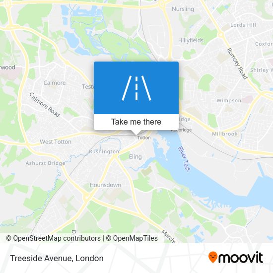Treeside Avenue map