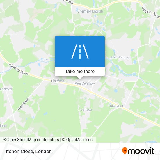 Itchen Close map