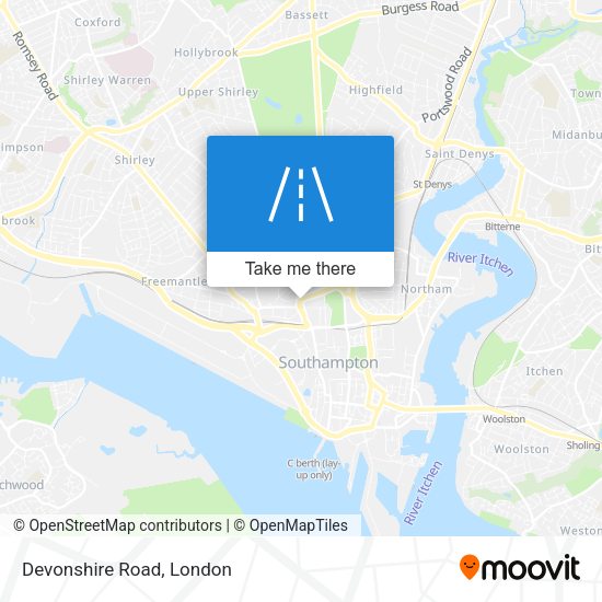 Devonshire Road map
