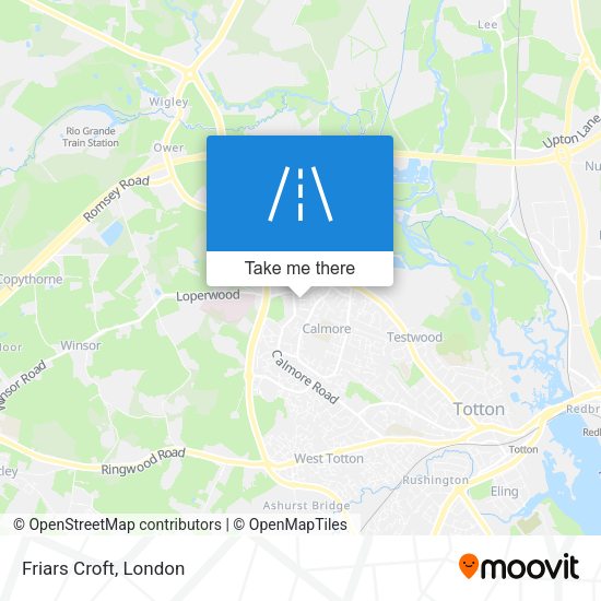 Friars Croft map