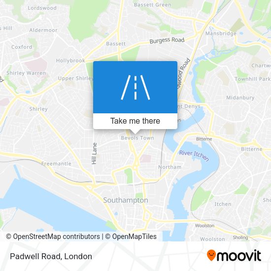Padwell Road map
