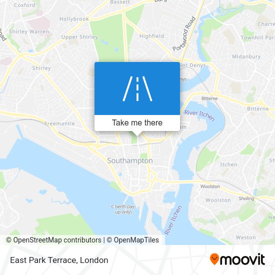 East Park Terrace map