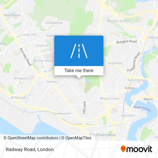 Radway Road map