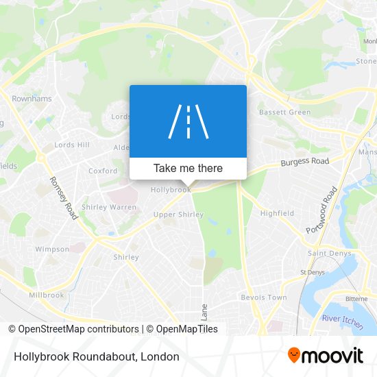 Hollybrook Roundabout map